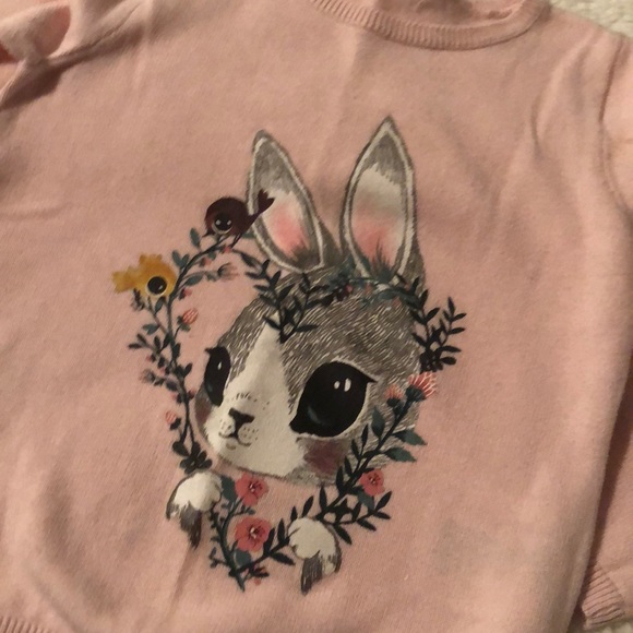 Pink Bunny Rabbit Sweater - Picture 2 of 4